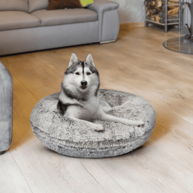 Bagel Bed LG - Frosted Snow