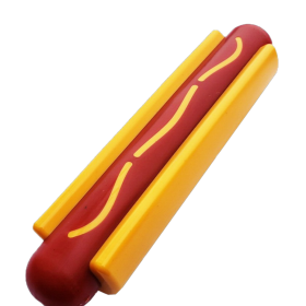 Hot Dog Nylon Dog Toy for Aggressive Chewers