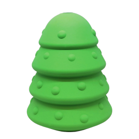Christmas Tree Dog Toy - Durable Rubber Chew Toy