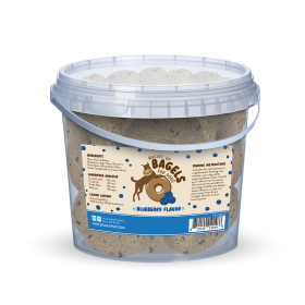 Bucket of Bagels, Dog Treats, Blueberry, 3 lbs