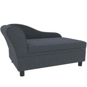 Pet Sofa Bed Couch with Storage, Pet Sofa Small Dogs, Dark Gray