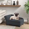 Pet Sofa Bed Couch with Storage, Pet Sofa Small Dogs, Dark Gray