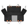 Dog Car Seat Cover For Back Seat with Side Flap Mesh Window Storage