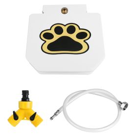 Dog Water Fountain Outdoor Dog Pet Water Dispenser Step-on Activated Sprinkler!