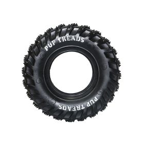 Dog Pet Chew Tires, Durable Natural Rubber Chew Resistant Toy Treat Feeder Dispenser