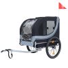 Large Folding Bike Trailer For Dogs, Durable Steel Frame for Cycling, Jogging, Camping & Outdoor Adventures