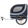 Large Folding Bike Trailer For Dogs, Durable Steel Frame for Cycling, Jogging, Camping & Outdoor Adventures
