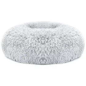 Dog Bed Soft Warm Fleece (Cozy Nest) Bed Cushion- L Size (Option: Gray-L)