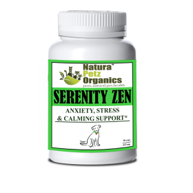 Serenity Zen - Anxiety, Stress, Relaxation & Multi-Systems Calming Support Dogs & Cats* (size: DOG / 90 caps / 615 mg  / Size 1)
