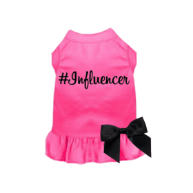 #Influencer Dress (Color: HOT PINK, size: medium)