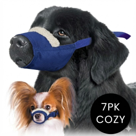Cozy Quick Muzzle for Dogs Sets (Color: Blue, size: XS - XXXL)