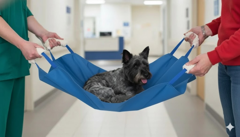 Soft Quick Carry Animal Stretcher (Color: Blue, size: large)