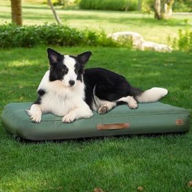 Outdoor Inflatable Travel Dog Bed (Option: GreenL)