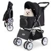 4 Wheel Pet Stroller for Small Dogs up to 33 LBS