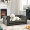 Elegant Rectangle Pet Bed for Small and Medium Dogs, Durable Elevated Dog Sofa Bed, Comfortable Dog Couch
