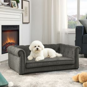 Elegant Rectangle Pet Bed for Small and Medium Dogs, Durable Elevated Dog Sofa Bed, Comfortable Dog Couch (Color: as Pic)