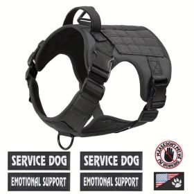 Tactical Pet Harness (Option: Black-L)