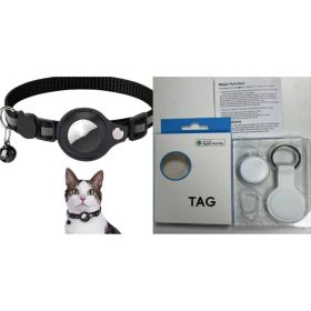 Air Tag Holder Collar, Small dogs/Puppies (Option: Black set1)