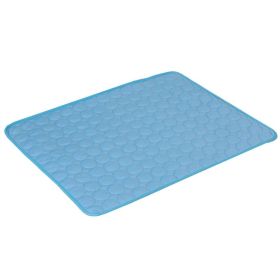 Dog Cooling Mats For Small to Large Pets (Option: Blue Edging-XS40*30cm)