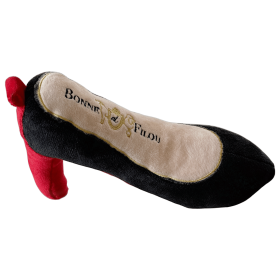 Red Heel Squeaky Dog Shoe Toy (size: L)